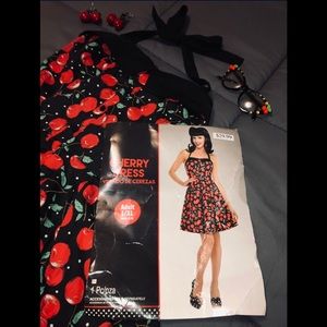 Pin Up Cherry Dress Perfect for Halloween